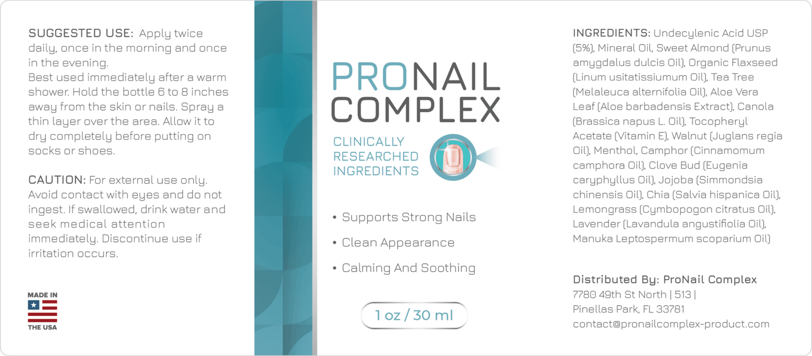 ProNail Complex Ingredients